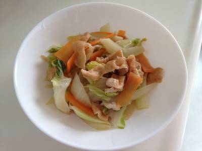 白菜と油揚げの炒め煮