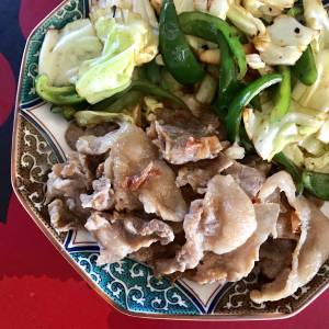 梅肉入りしょうが焼き