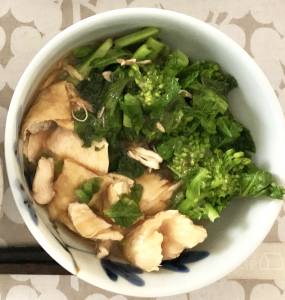 菜の花と鶏むねのサッと煮