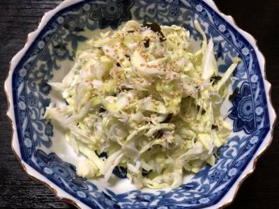 キャベツとしらすのさっぱりサラダ