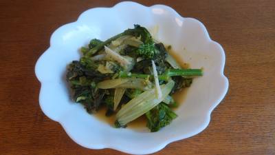 新たまねぎと菜の花のシンプルカレー