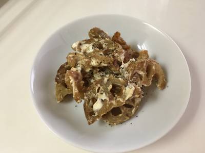 れんこんのクリーミーチーズきんぴら