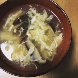 しいたけのかきたま汁