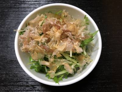 水菜の梅おかか