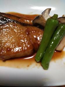 ぶりの照り焼き