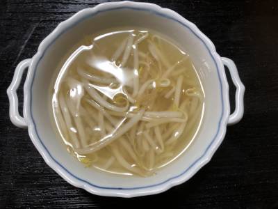 しょうがともやしのとろみスープ