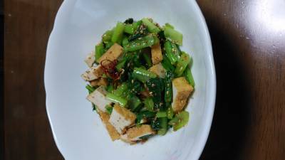 小松菜と厚揚げのナムル