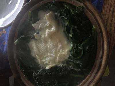 白菜と豚肉のチーズ鍋