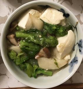 春野菜の塩豆腐煮