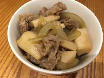 エリンギと牛肉の甘辛煮