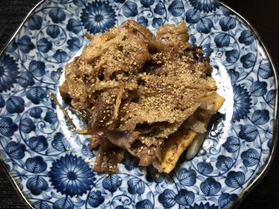 厚揚げのしょうが焼きのっけ