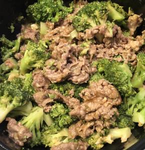 ブロッコリと牛肉のオイスターソース炒め