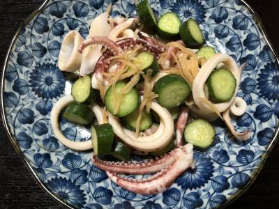 いかときゅうりの甘酢煮