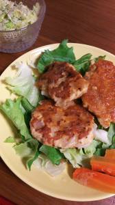 ダブル新たまチキンバーグ