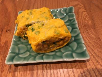 じゃことねぎ入り卵焼き