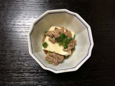 豚こま肉の肉豆腐