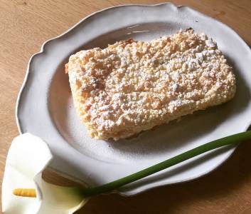 クランブルチーズケーキ