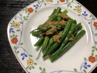 いんげんのごまあえ