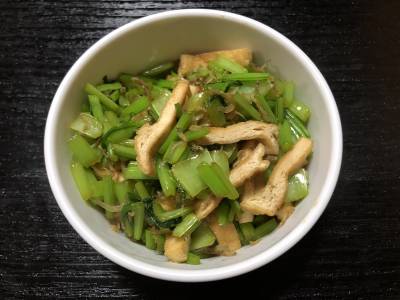 かぶの葉とじゃこの混ぜご飯