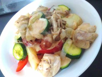 豚肉と春野菜のホットサラダ