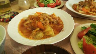 豚こまのピリ辛豆板醤(トーバンジャン)煮