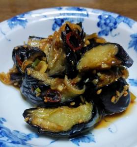 揚げなすの中国風南蛮漬け