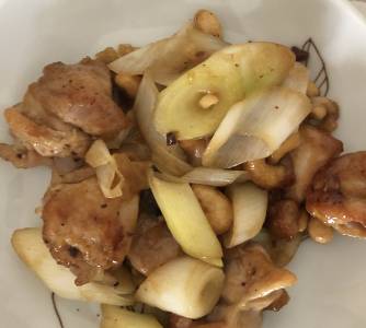 鶏とカシューナッツの四川風いため