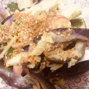 冷やしなすのごまソース