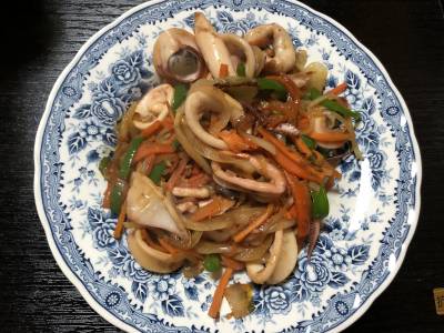 いかのピリ辛炒め