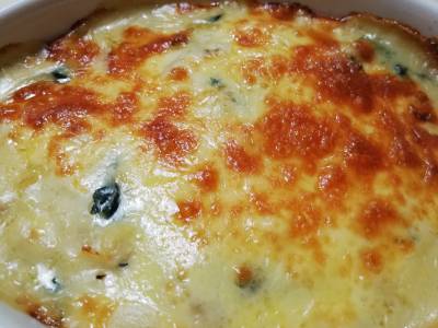 白菜とたらのグラタン