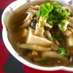 豆腐のきのこあんかけ