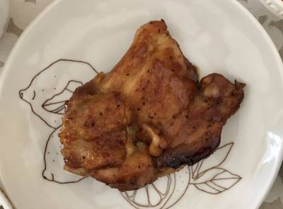 鶏の照り焼き 黒酢風味