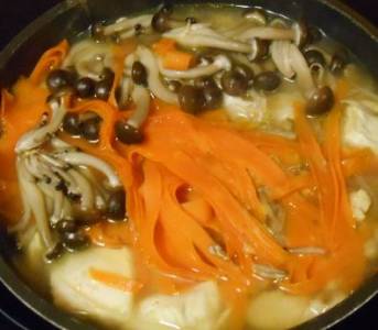 野菜めんのあったか鍋