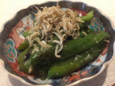 ピーマンのちりめんじゃこ炒め