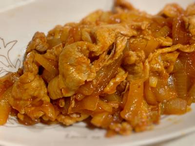 豚肉の簡単ケチャップソテー