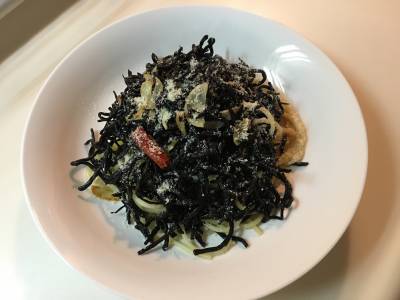 ひじきのペペロンチーノ