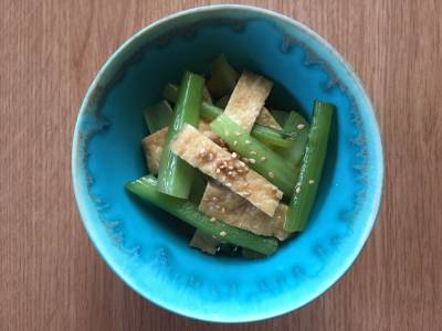 小松菜と油揚げの煮びたし