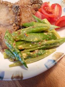 アスパラの粒マスタードサラダ