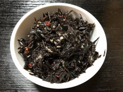 ひじきのにんにく炒め