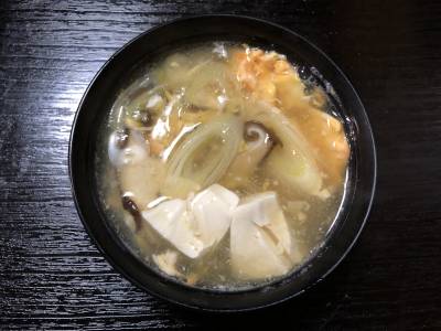 しいたけのかきたま汁