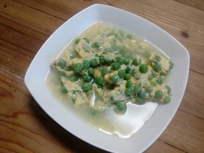 えんどうの卵とじ