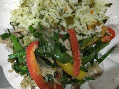 豚と緑黄色野菜のプルコギ風炒め