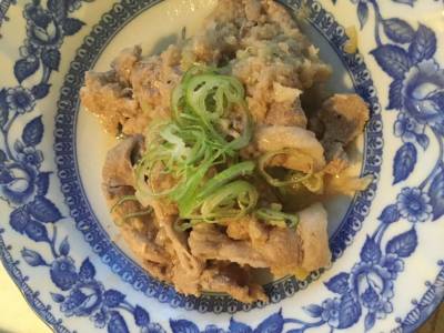 おろしで豚トロ煮