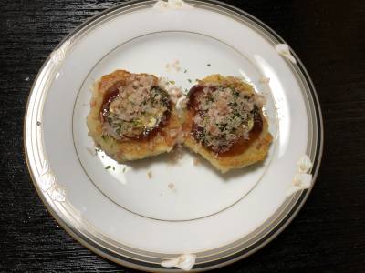 じゃがいもとベーコンのお好み焼き風