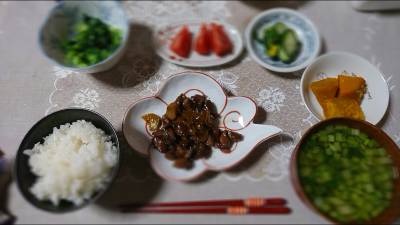 鶏レバーの甘辛煮