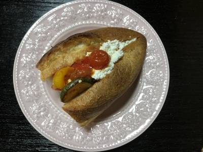 ラタトゥイユのサンドイッチ