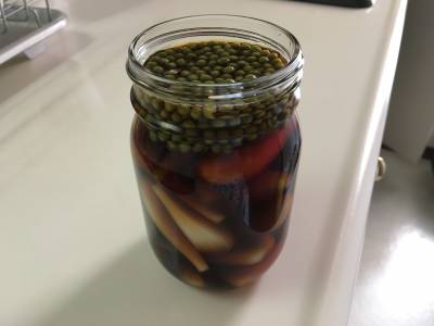 らっきょうの実ざんしょう漬け