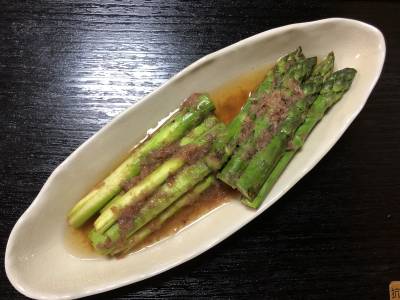アスパラのおひたし