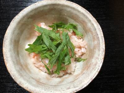 たらこと青じその混ぜご飯