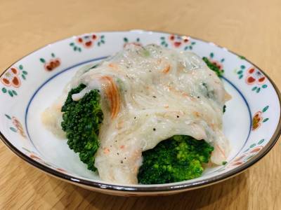 ブロッコリーのかにあんかけ
